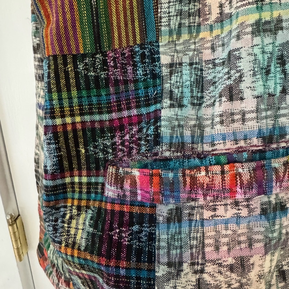 Colorful Patchwork Jacket Size Small Unbranded - image 4